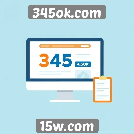Experiência do usuário em 345ok.com na navegação